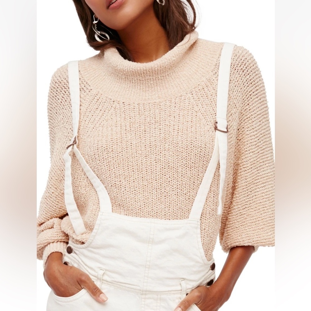 Free People Beige Sweater